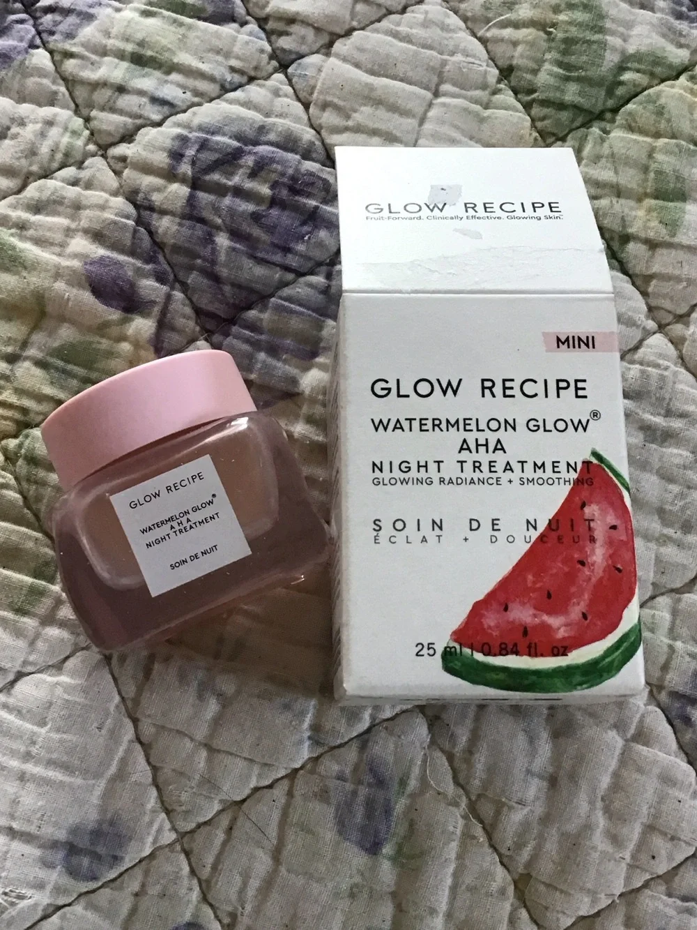 New Glow Recipe Watermelon Glow AHA Night Treatment